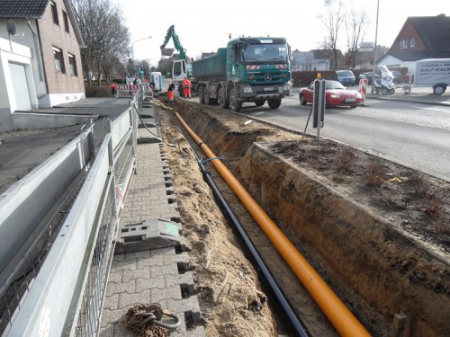 Tiefbau für Versorgungsleitungen