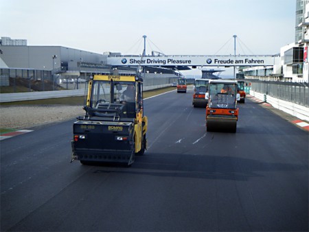 Straßenbau Nürburgring Asphaltierung